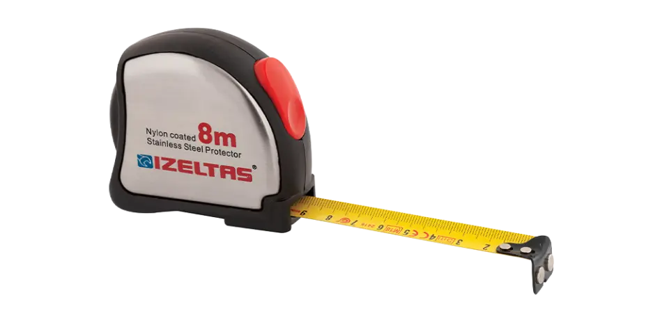İzeltaş Krom Şerit Metre 8m
