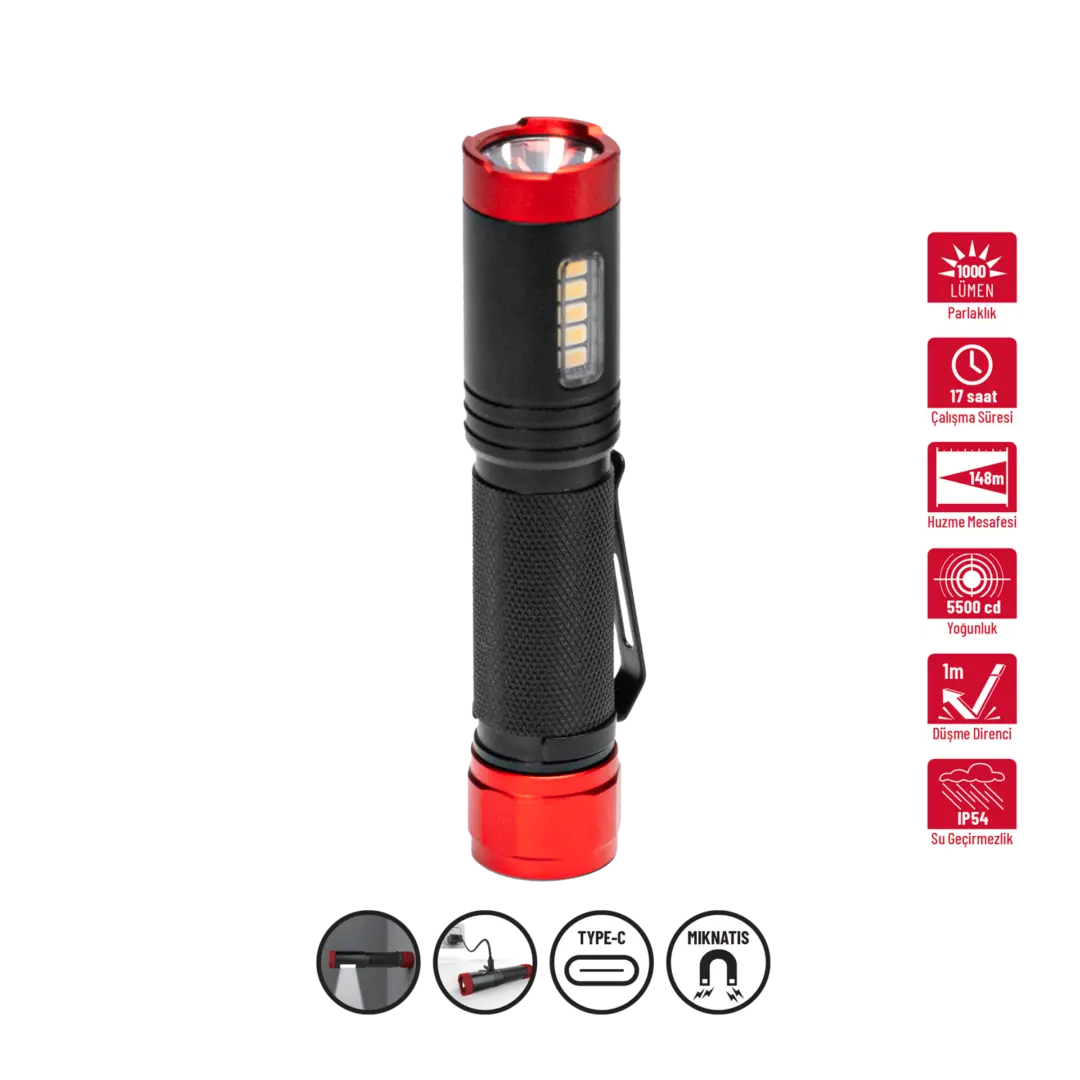 İzeltaş 1000LM Led El Feneri