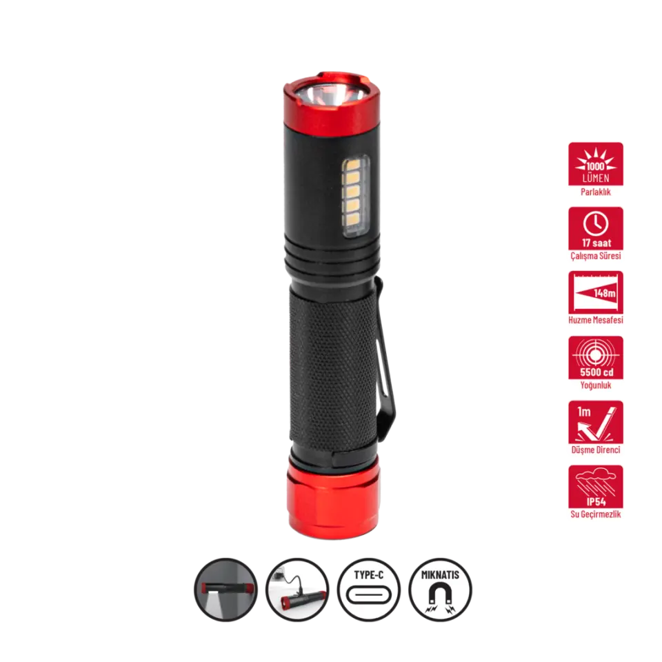 İzeltaş 1000LM Led El Feneri