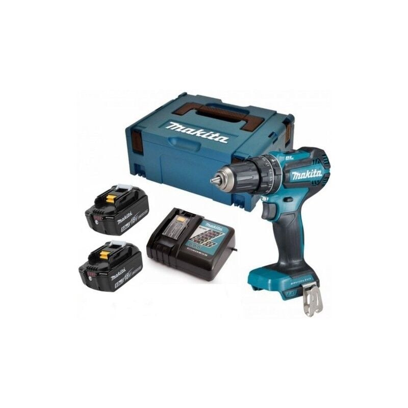 Makita DHP485RTJ Çift Akülü Darbeli Matkap 18V 5Ah.