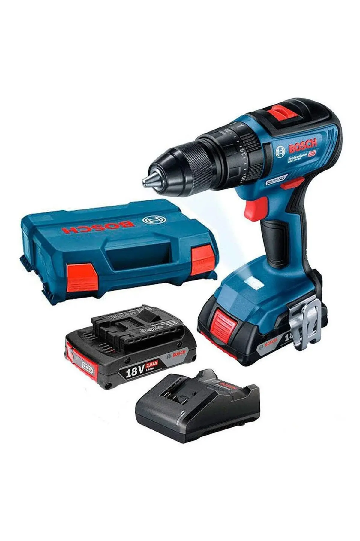 Bosch GSB 18V-50 Çift Akülü Darbeli Kömürsüz Matkap 2X5.0Ah.