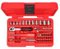 İzeltaş 1/4 Altı Köşe Lokma Anahtar Ve Bits Set 45 Parça